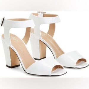 Giuseppe Zanotti Emmanuelle 80mm Block Heel Sandals in White EU 39 US 9 $750